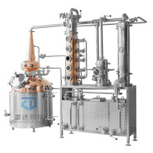 Distillation machine electric heating  red copper distillation column for whisky gin alcohol distiller